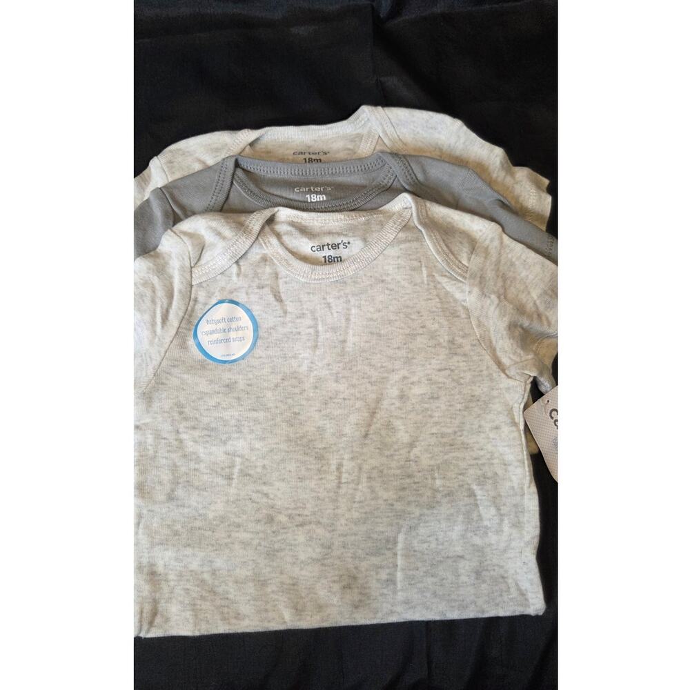 Lot of 3 Carter's 18 Month Bodysuits NEW